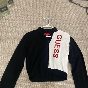 Black and white guess shirt